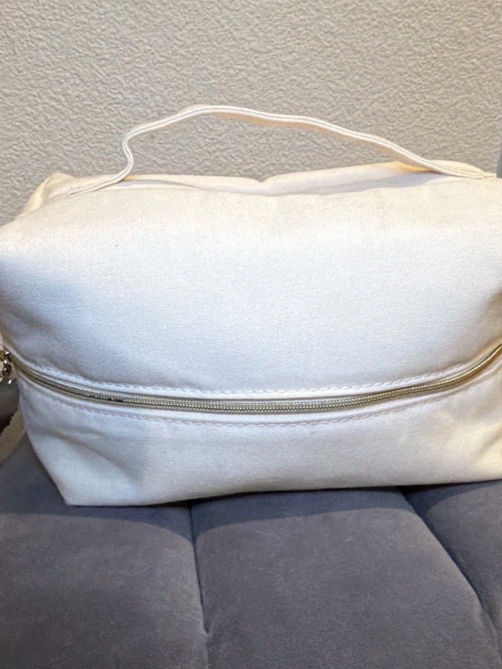 Dolce&Gabbana Canvas Travel Cosmetic Bag - White